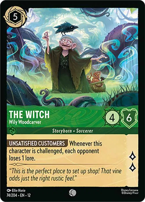 The Witch - Wily Woodcarver 74/204 · Normal (Wilds Unknown)