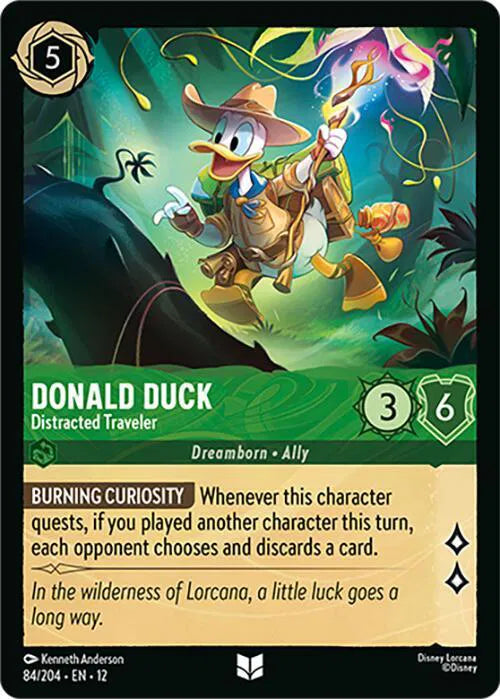 Donald Duck - Distracted Traveler 84/204 · Normal (Wilds Unknown)