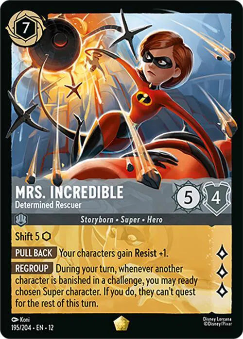 Mrs. Incredible - Determined Rescuer 195/204 · Normal (Wilds Unknown)