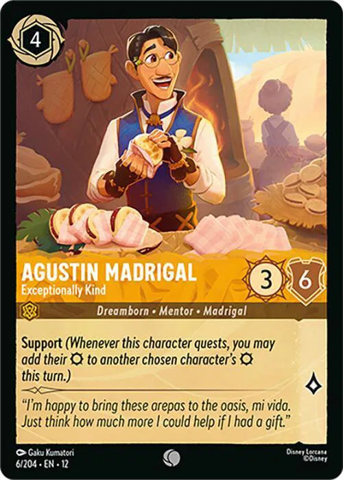 Agustin Madrigal - Exceptionally Kind 6/204 · Normal (Wilds Unknown)