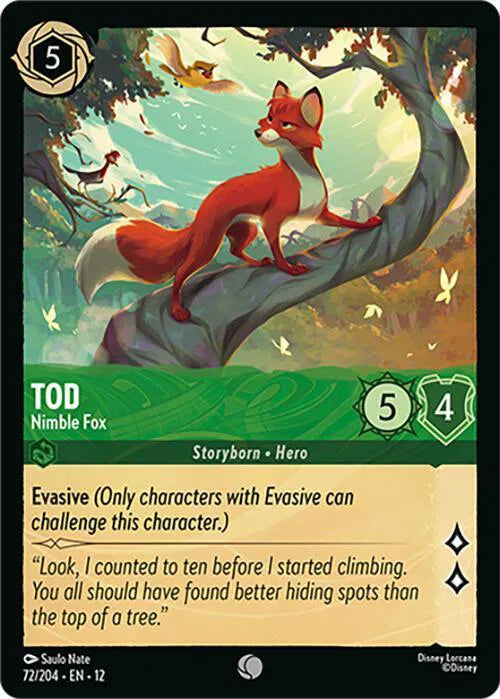 Tod - Nimble Fox 72/204 · Normal (Wilds Unknown)