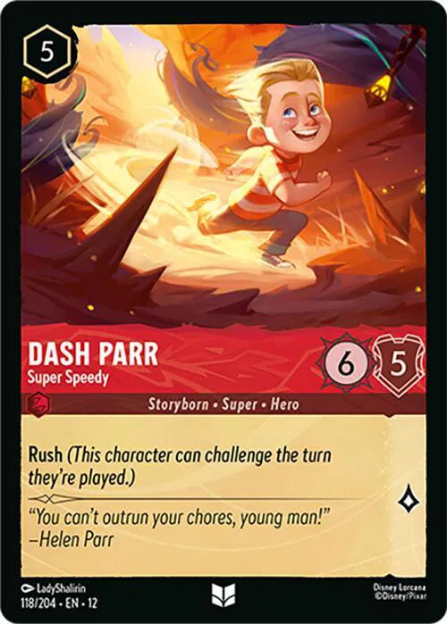 Dash Parr - Super Speedy 118/204 · Cold Foil (Wilds Unknown)