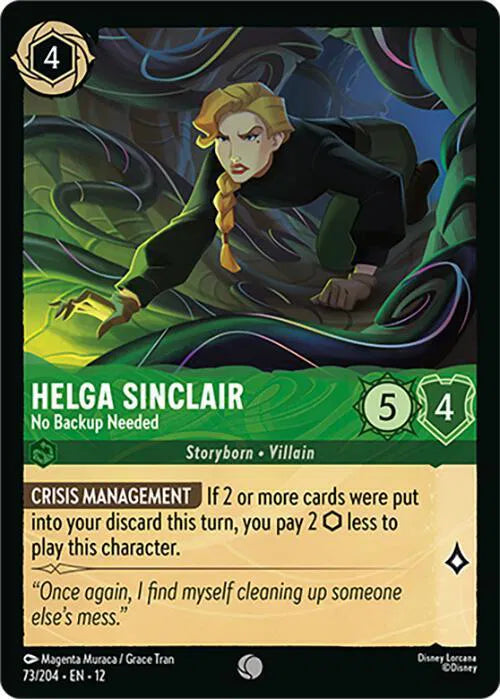 Helga Sinclair - No Backup Needed 73/204 · Normal (Wilds Unknown)