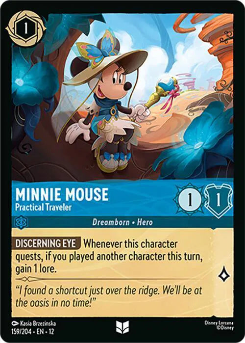 Minnie Mouse - Practical Traveler 159/204 · Normal (Wilds Unknown)