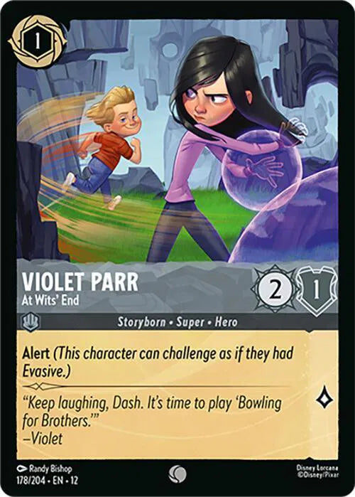 Violet Parr - At Wits' End 178/204 · Normal (Wilds Unknown)
