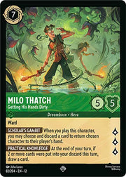 Milo Thatch - Getting His Hands Dirty 82/204 · Normal (Wilds Unknown)