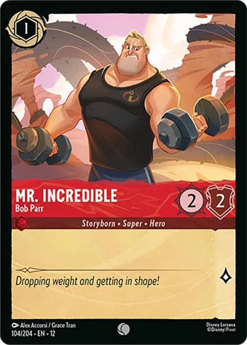 Mr. Incredible - Bob Parr 104/204 · Normal (Wilds Unknown)