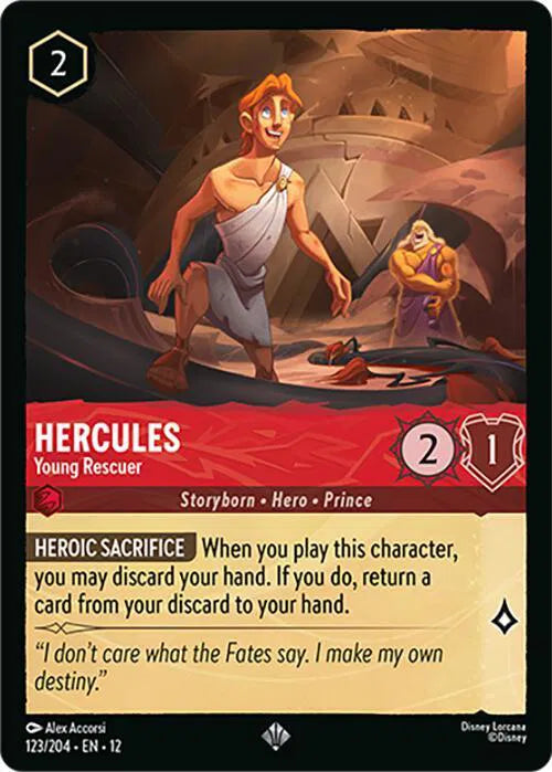 Hercules - Young Rescuer 123/204 · Normal (Wilds Unknown)