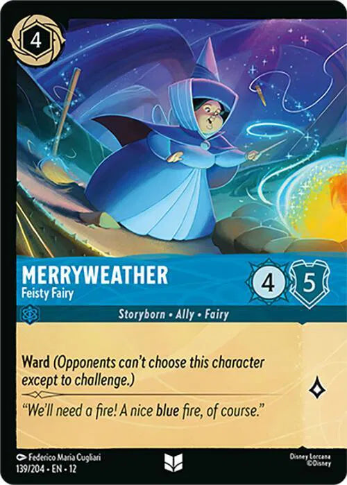 Merryweather - Feisty Fairy (Foil) 139/204 (Wilds Unknown)