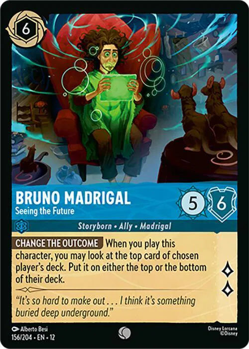 Bruno Madrigal - Seeing the Future 156/204 · Normal (Wilds Unknown)