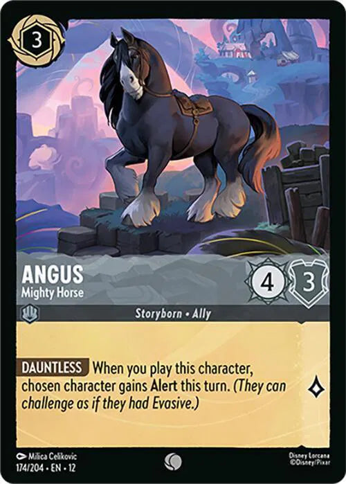 Angus - Mighty Horse 174/204 · Normal (Wilds Unknown)