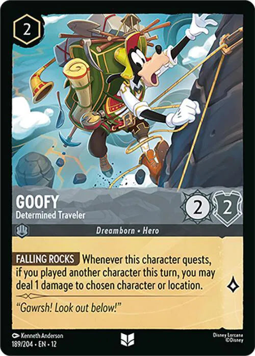 Goofy - Determined Traveler 189/204 · Normal (Wilds Unknown)