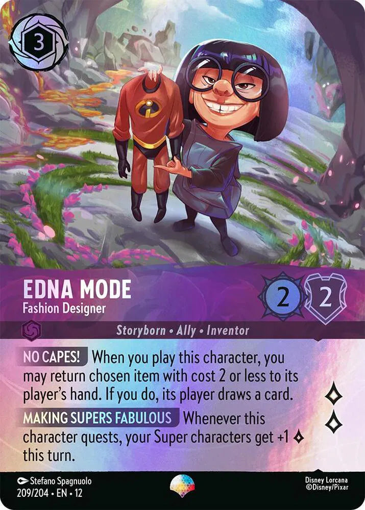 Edna Mode - Fashion Designer (Epic) 209/204 · Holofoil (Wilds Unknown)