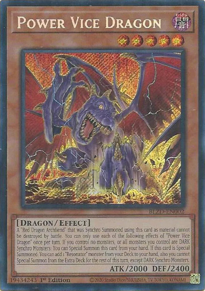Power Vice Dragon BLZD-EN002 (Blazing Dominion)