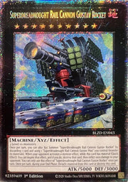 Superdreadnought Rail Cannon Gustav Rocket (Starlight Rare) BLZD-EN043 (Blazing Dominion)