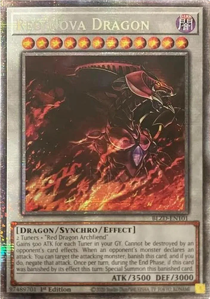 Red Nova Dragon (Starlight Rare) BLZD-EN101 (Blazing Dominion)