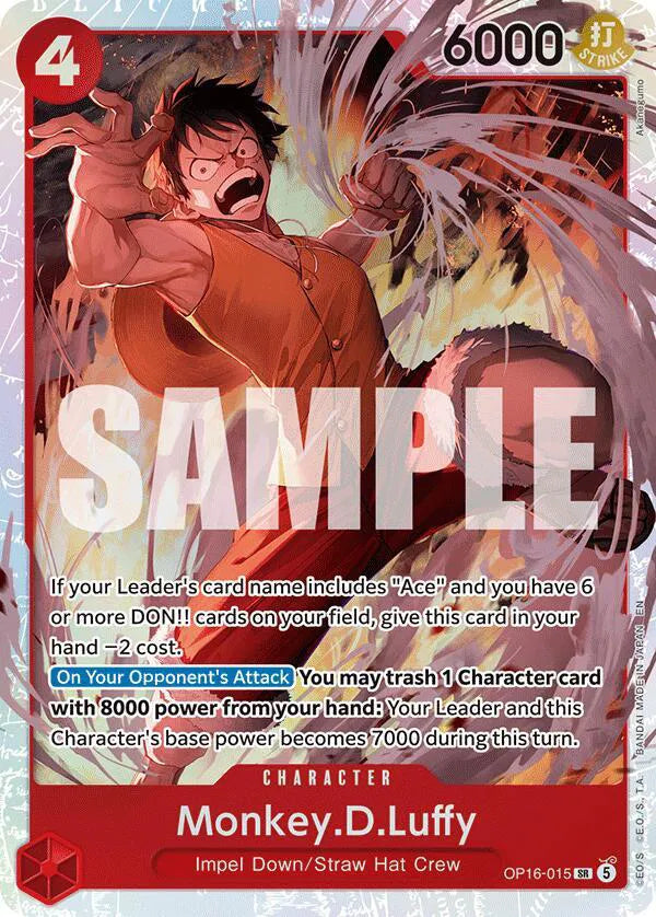 Monkey.D.Luffy OP16-015 · Foil (The Time of Battle)