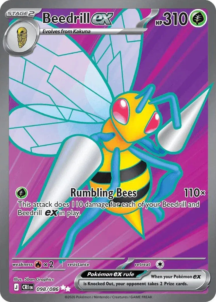 Beedrill ex 098/086 · Holofoil (Chaos Rising)