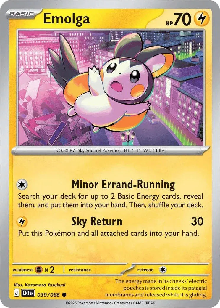 Emolga 030/086 (Chaos Rising)