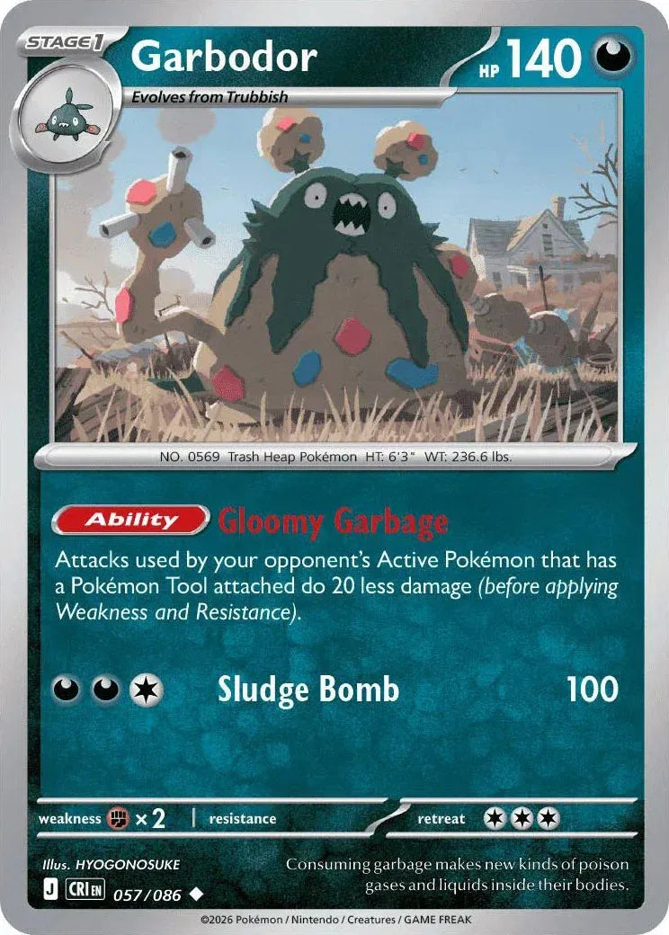 Garbodor 057/086 · Normal (Chaos Rising)