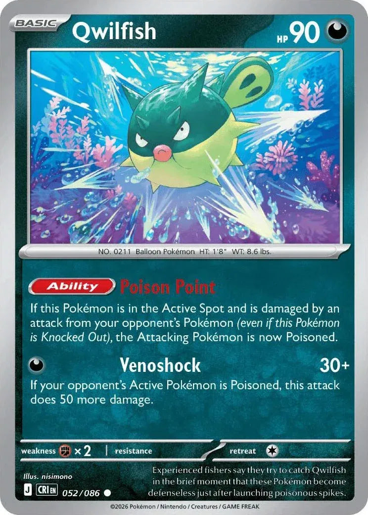 Qwilfish 052/086 (Chaos Rising)