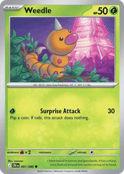 Weedle 001/086 (Chaos Rising)
