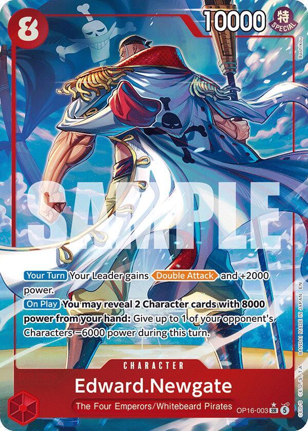 Edward.Newgate (Alternate Art) OP16-003 · Foil (The Time of Battle)