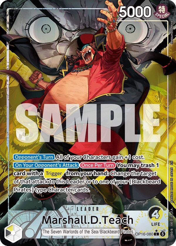 Marshall.D.Teach (Alternate Art) OP16-080 · Foil (The Time of Battle)