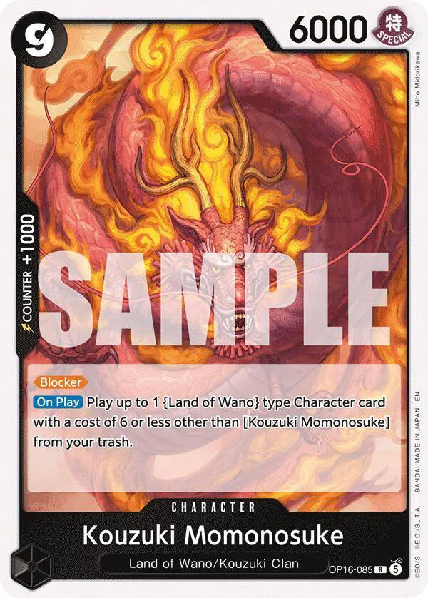 Kouzuki Momonosuke OP16-085 · Foil (The Time of Battle)