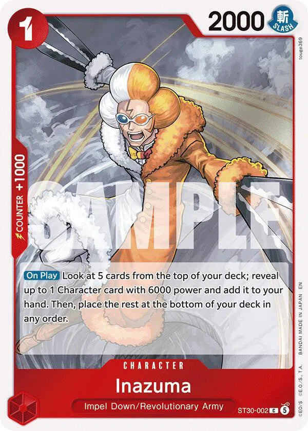 Inazuma ST30-002 · Foil (Starter Deck EX: Luffy & Ace)