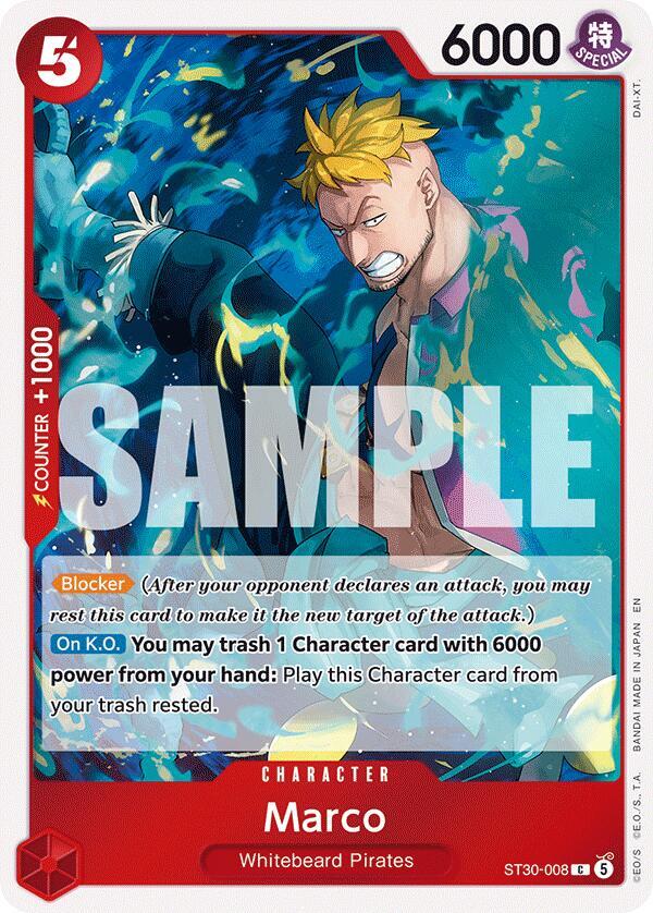 Marco ST30-008 · Foil (Starter Deck EX: Luffy & Ace)