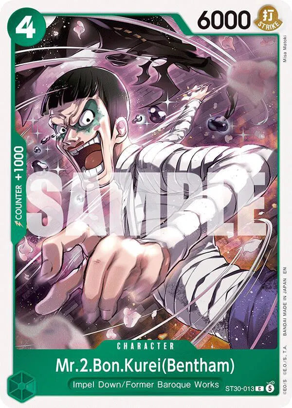 Mr.2.Bon.Kurei(Bentham) ST30-013 · Foil (Starter Deck EX: Luffy & Ace)