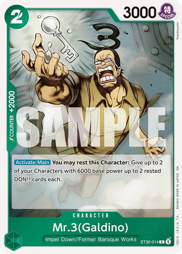 Mr.3(Galdino) ST30-014 · Foil (Starter Deck EX: Luffy & Ace)