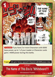 The Name of This Era Is "Whitebeard"!! ST30-015 · Foil (Starter Deck EX: Luffy & Ace)