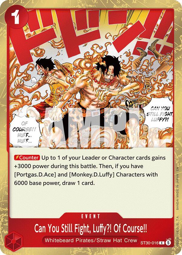 Can You Still Fight, Luffy?! Of Course!! ST30-016 · Foil (Starter Deck EX: Luffy & Ace)