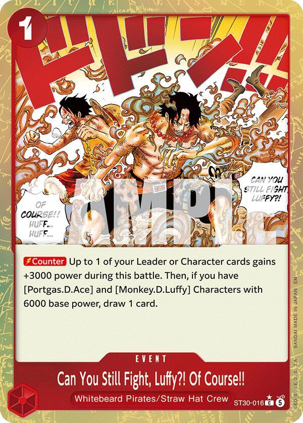 Can You Still Fight, Luffy?! Of Course!! (Parallel) ST30-016 (Starter Deck EX: Luffy & Ace)