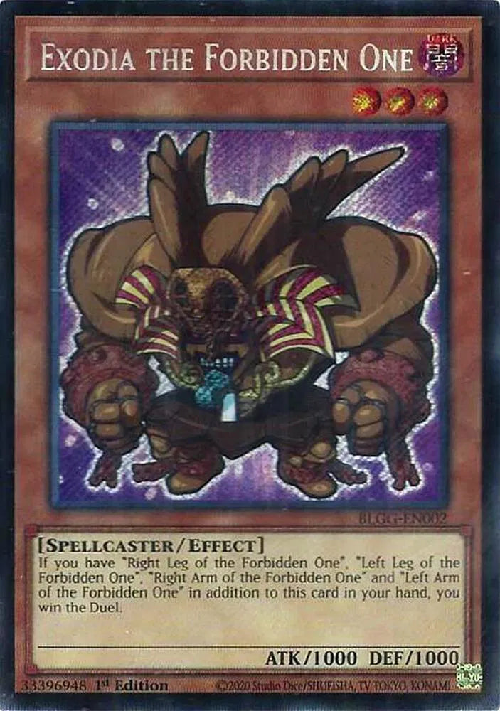 Exodia the Forbidden One BLGG-EN002 (Battles of Legend: Glorious Gallery)