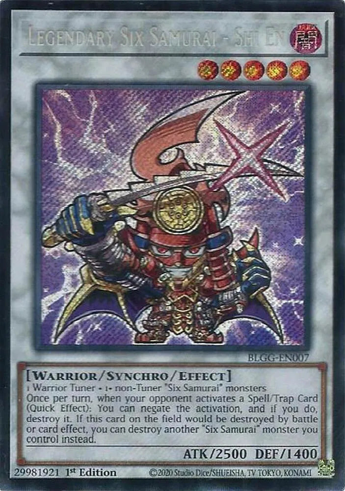 Legendary Six Samurai - Shi En BLGG-EN007 (Battles of Legend: Glorious Gallery)