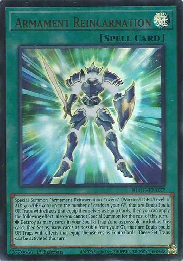 Armament Reincarnation BLGG-EN027 · 1st Edition (Battles of Legend: Glorious Gallery)