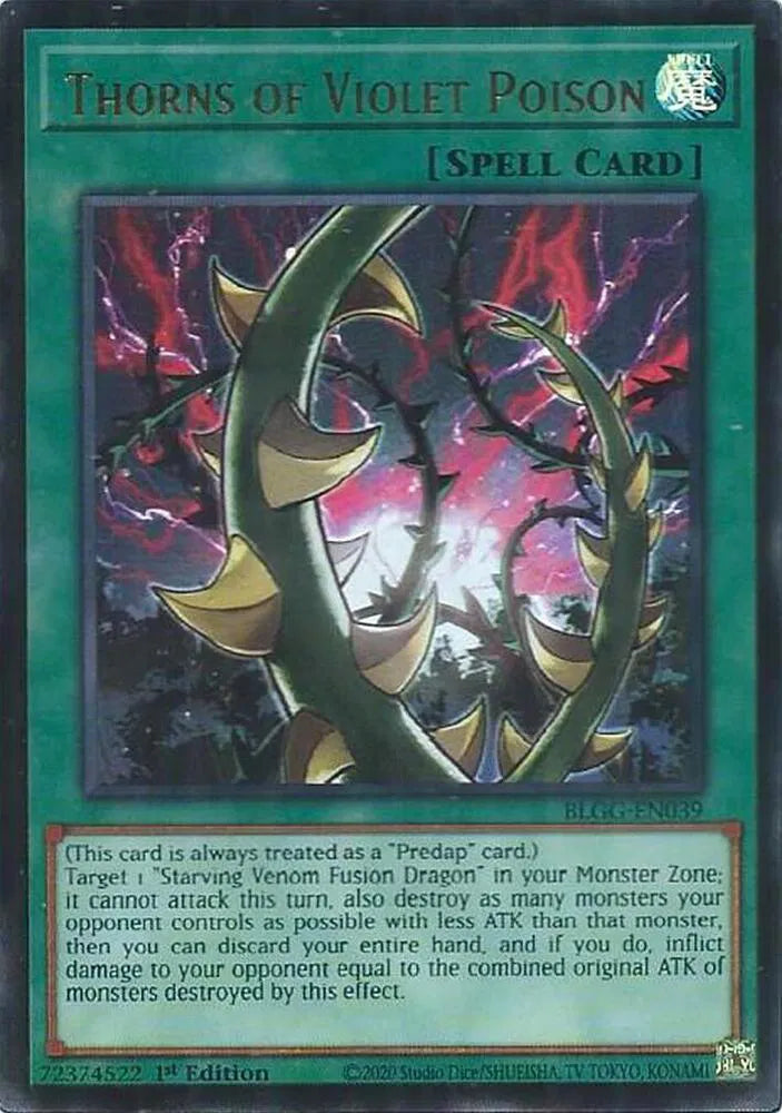 Thorns of Violet Poison BLGG-EN039 · 1st Edition (Battles of Legend: Glorious Gallery)