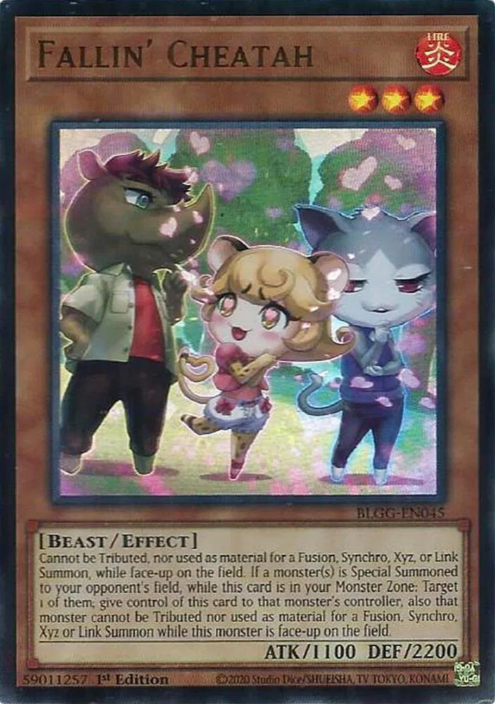 Fallin' Cheatah BLGG-EN045 · 1st Edition (Battles of Legend: Glorious Gallery)