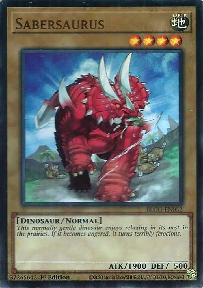 Sabersaurus BLGG-EN052 · 1st Edition (Battles of Legend: Glorious Gallery)