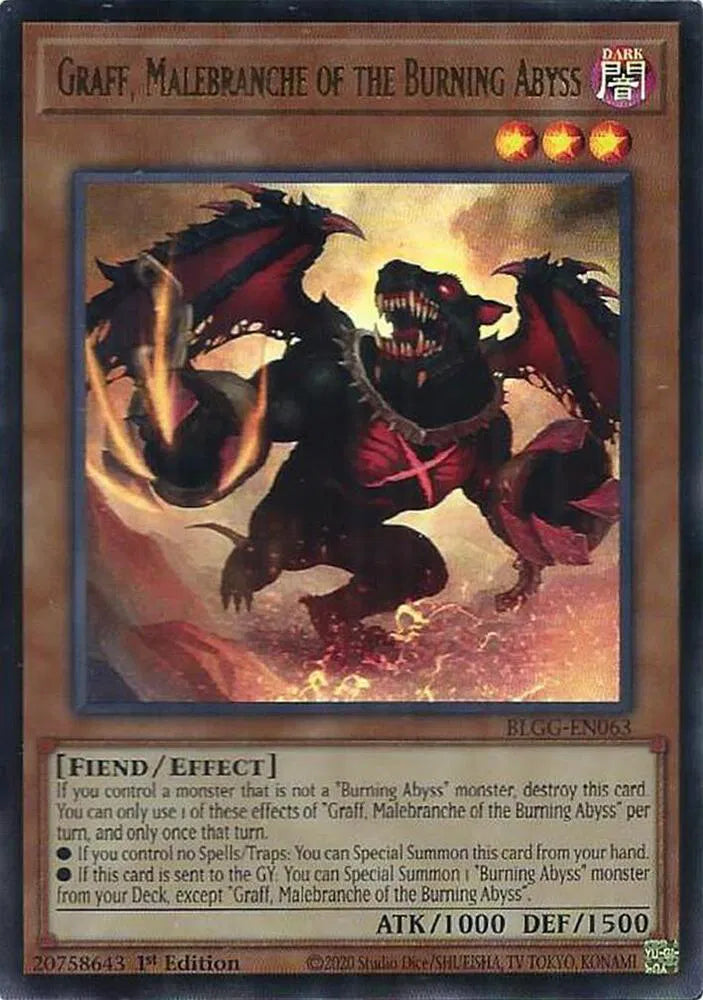 Graff, Malebranche of the Burning Abyss BLGG-EN063 · 1st Edition (Battles of Legend: Glorious Gallery)