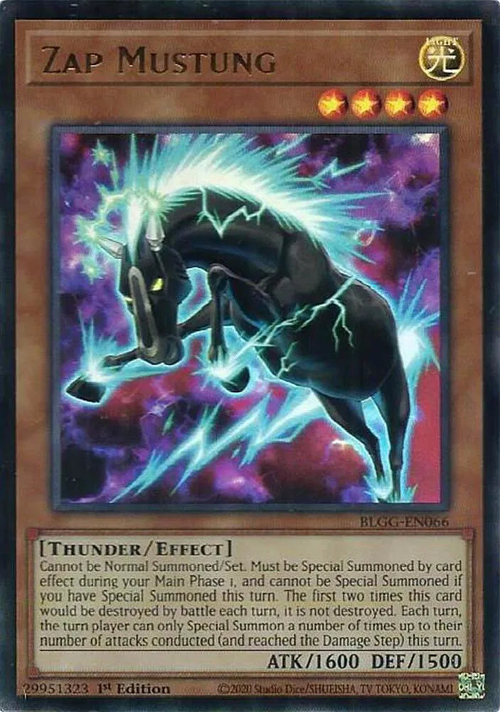Zap Mustung BLGG-EN066 · 1st Edition (Battles of Legend: Glorious Gallery)