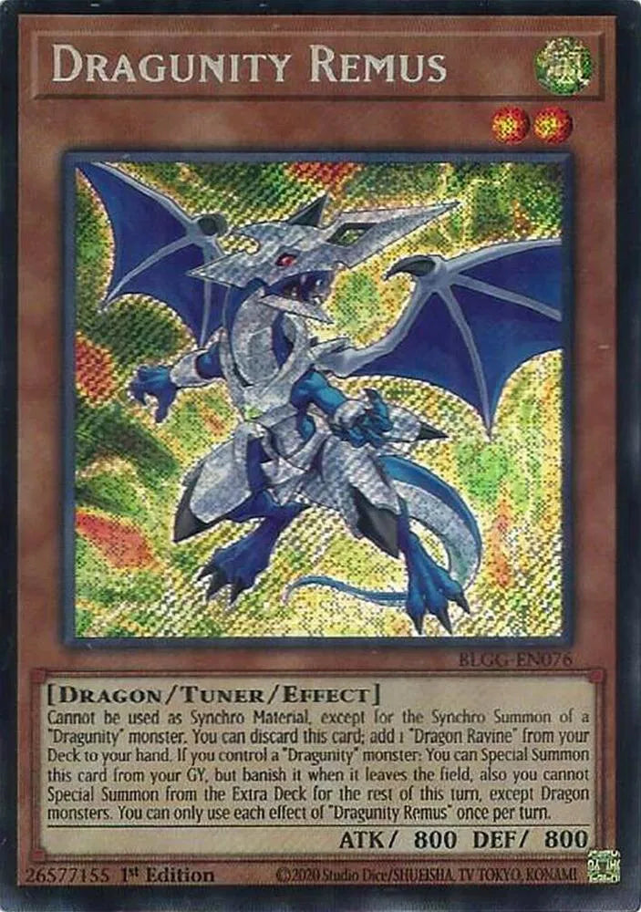 Dragunity Remus BLGG-EN076 · 1st Edition (Battles of Legend: Glorious Gallery)