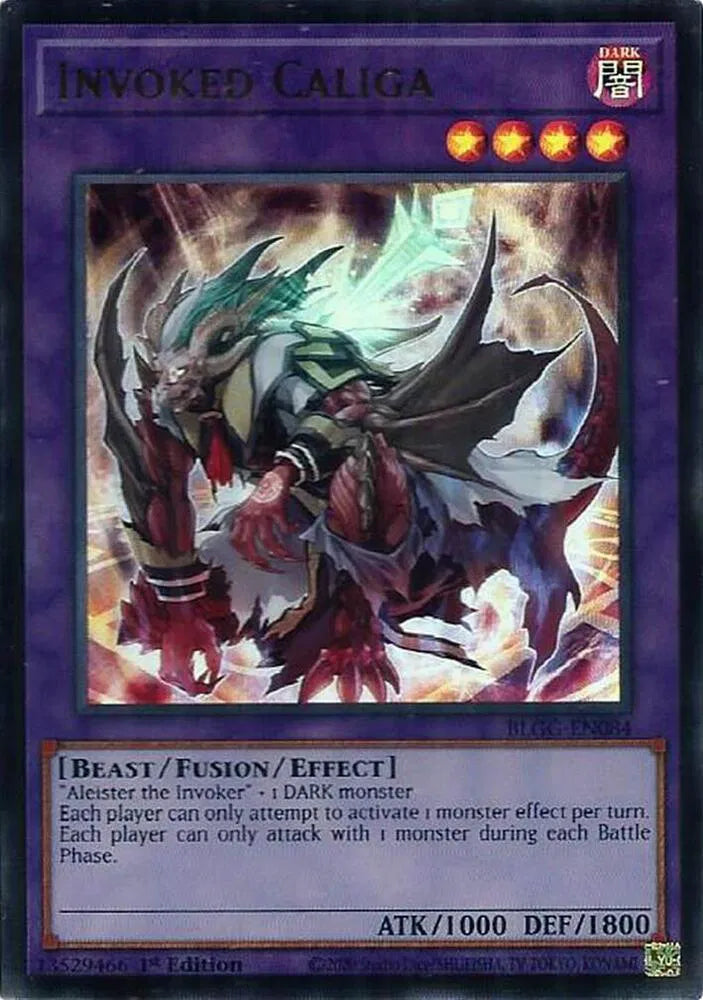 Invoked Caliga BLGG-EN084 · 1st Edition (Battles of Legend: Glorious Gallery)