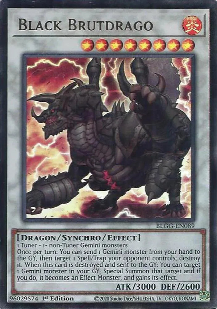 Black Brutdrago BLGG-EN089 · 1st Edition (Battles of Legend: Glorious Gallery)