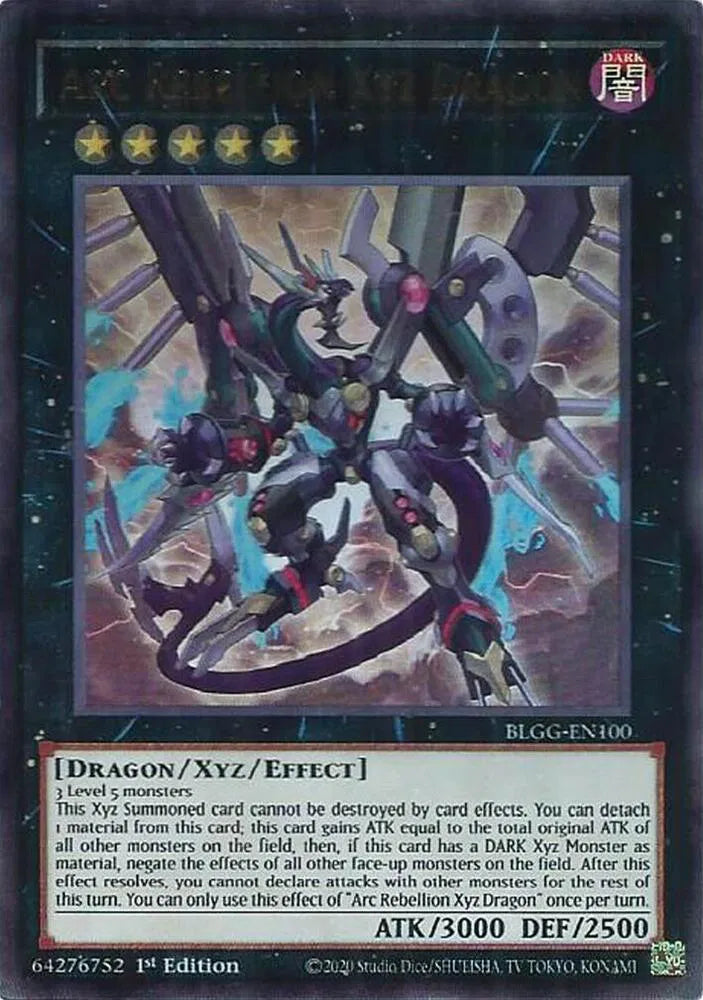 Arc Rebellion Xyz Dragon BLGG-EN100 · 1st Edition (Battles of Legend: Glorious Gallery)
