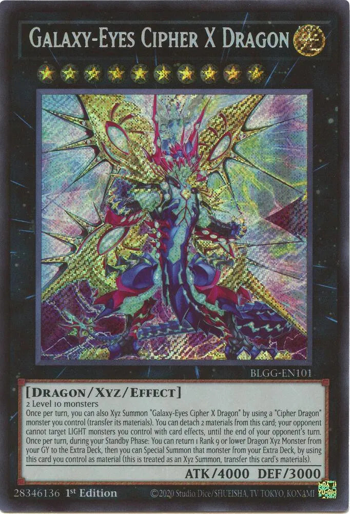 Galaxy-Eyes Cipher X Dragon BLGG-EN101 · 1st Edition (Battles of Legend: Glorious Gallery)