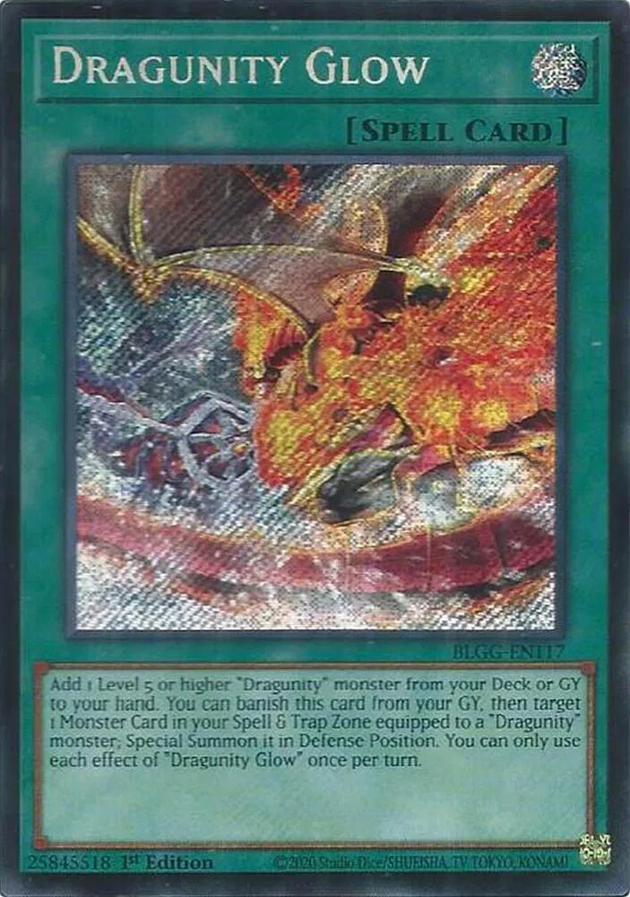 Dragunity Glow BLGG-EN117 · 1st Edition (Battles of Legend: Glorious Gallery)